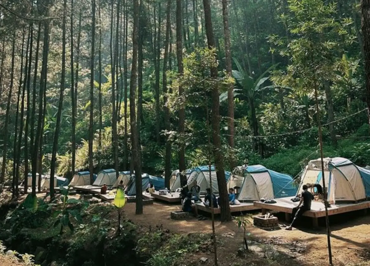 Curug Cimarinjung Sukabumi 2025 Air terjun Curug Cimarinjung di Sukabumi dengan pemandangan alam hijau