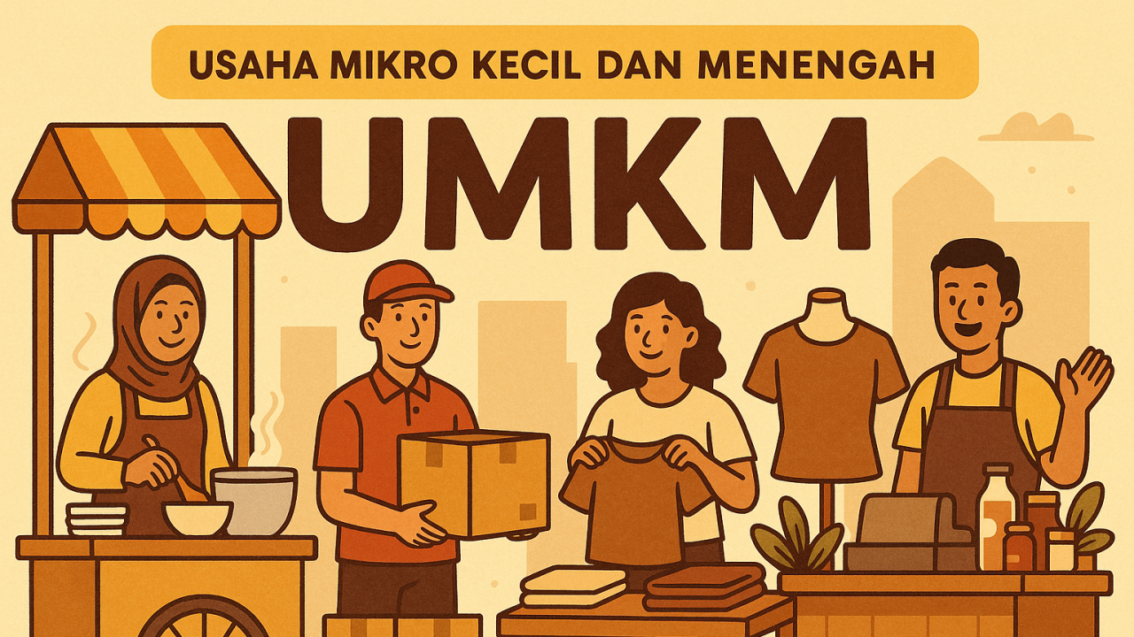 Pelaku UMKM menjual produk lokal secara digital