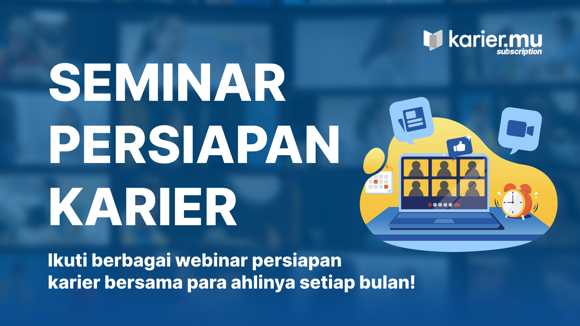 Peserta seminar persiapan karier belajar dan berdiskusi dalam paket membership profesional