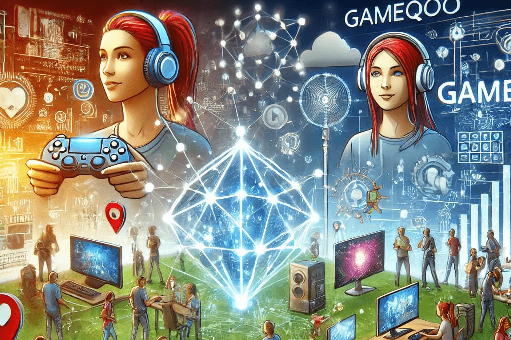 Sekelompok gamer berkumpul dalam turnamen eSports lokal yang merepresentasikan komunitas gaming Indonesia.