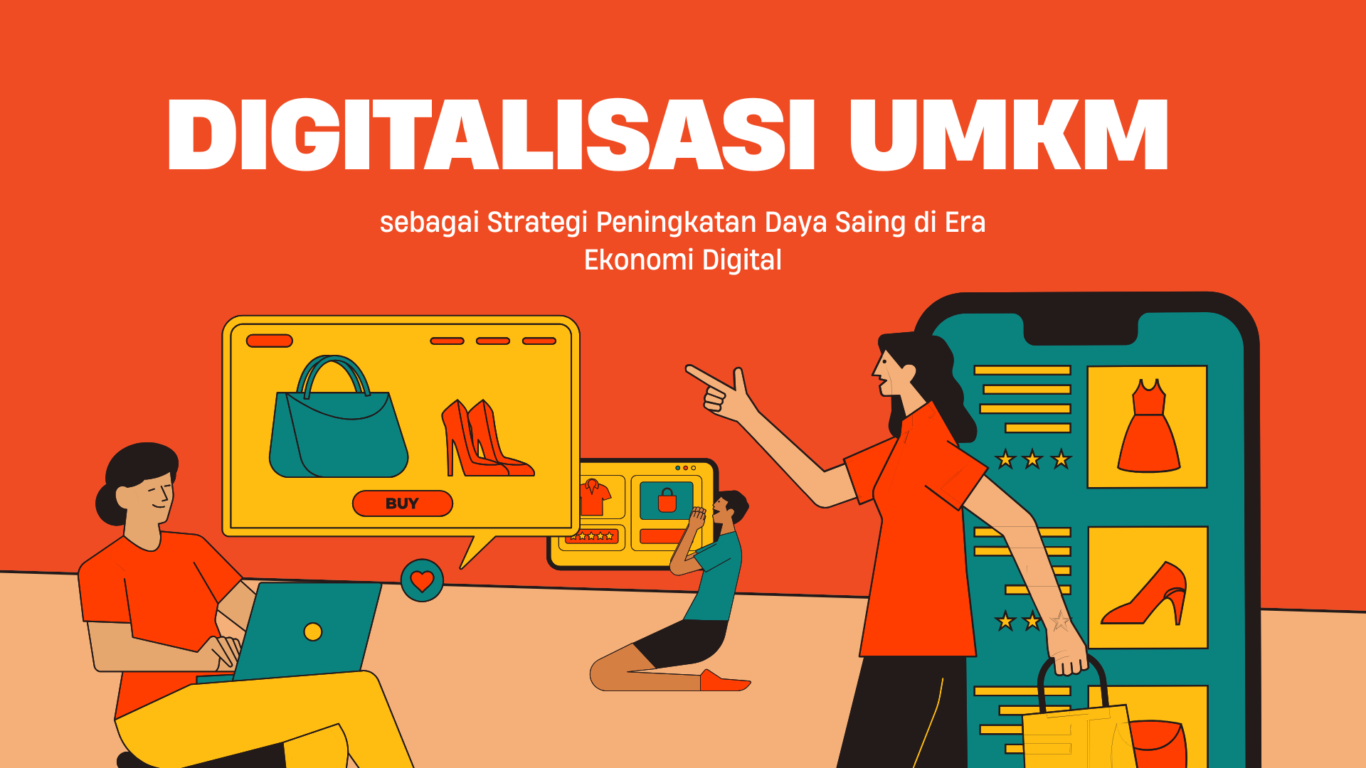 Pelaku UMKM Indonesia mengelola bisnis dengan strategi digital di tengah tantangan inflasi ekonomi lokal