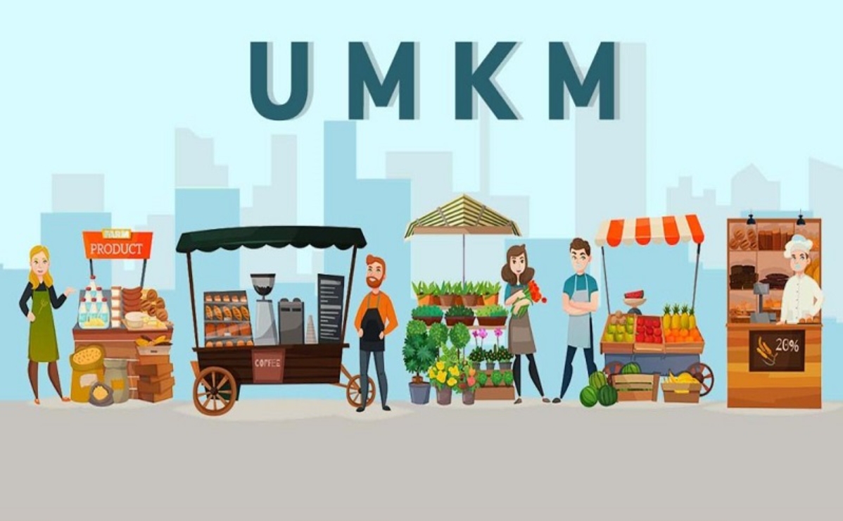 UMKM kuliner lokal Indonesia menjual makanan tradisional dengan konsep modern
