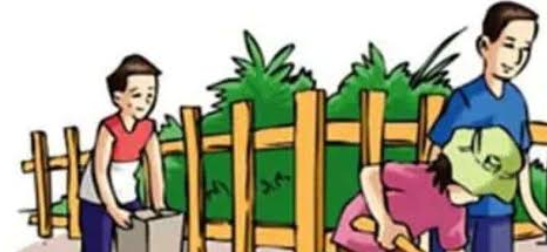 Warga Indonesia melakukan kegiatan gotong royong bersama di lingkungan komunitas lokal