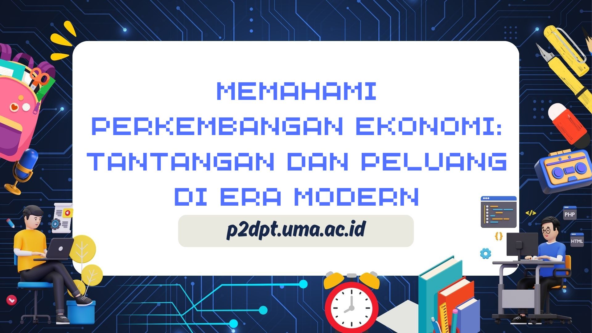Ilustrasi ekonomi Indonesia modern dengan pertumbuhan bisnis digital dan investasi nasional