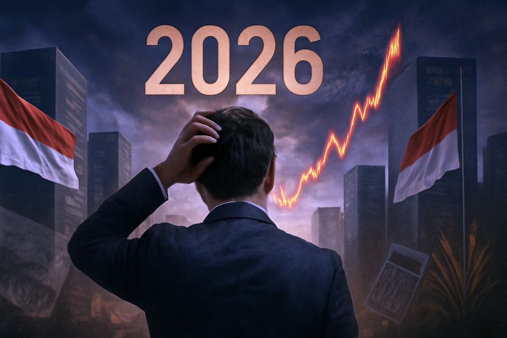 Grafik pertumbuhan ekonomi digital Indonesia 2026 dengan peningkatan bisnis online dan UMKM digital