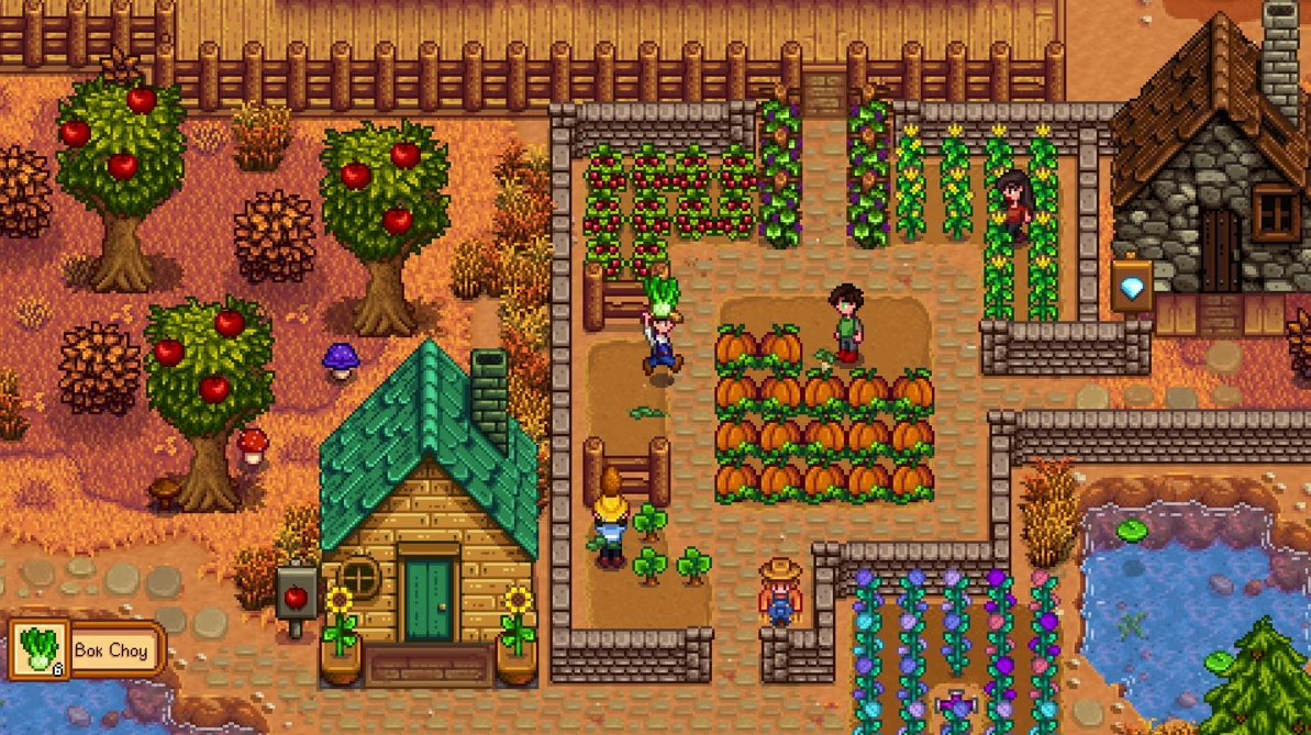 Review game Stardew Valley dengan gameplay simulasi bertani, memancing, dan membangun kehidupan di Pelican Town