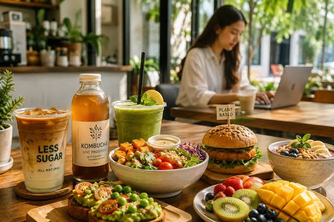 UMKM Kuliner Lokal Melayani Pelanggan di Kedai Modern UMKM kuliner lokal menyajikan makanan khas Indonesia dengan pelayanan ramah di kedai modern