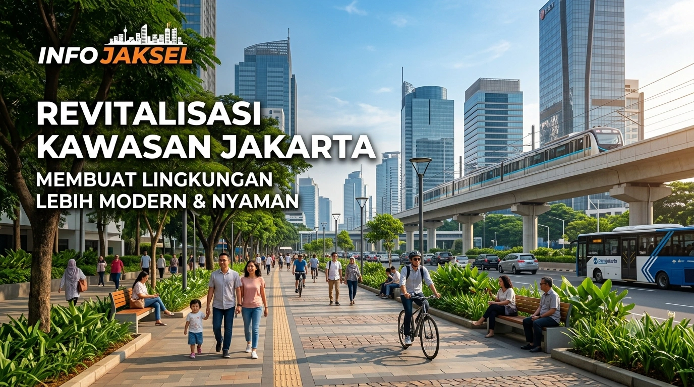 Urban lifestyle masyarakat Indonesia di lingkungan kota modern dengan ruang publik dan aktivitas komunitas